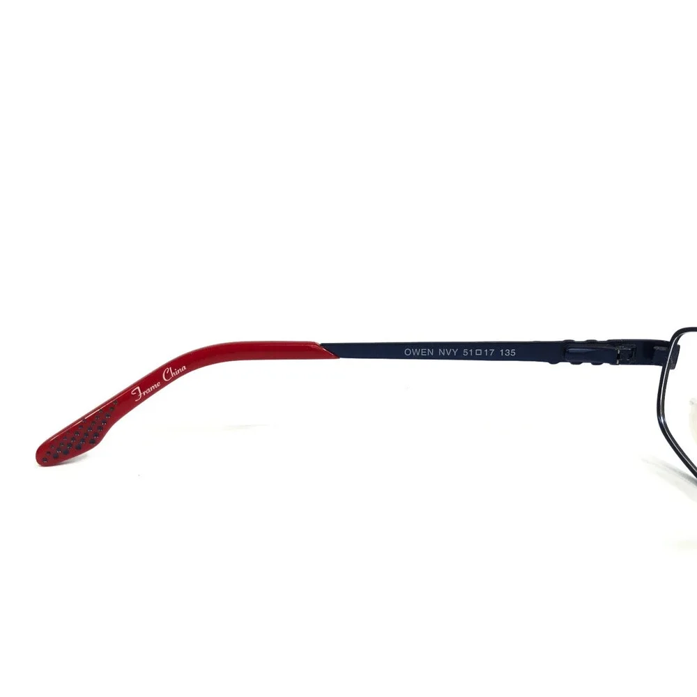 Nerf Kids Boys Eyeglasses Frames OWEN NVY Navy Blue Rectangle Wire Rim 51-17-135 - Picture 8 of 12